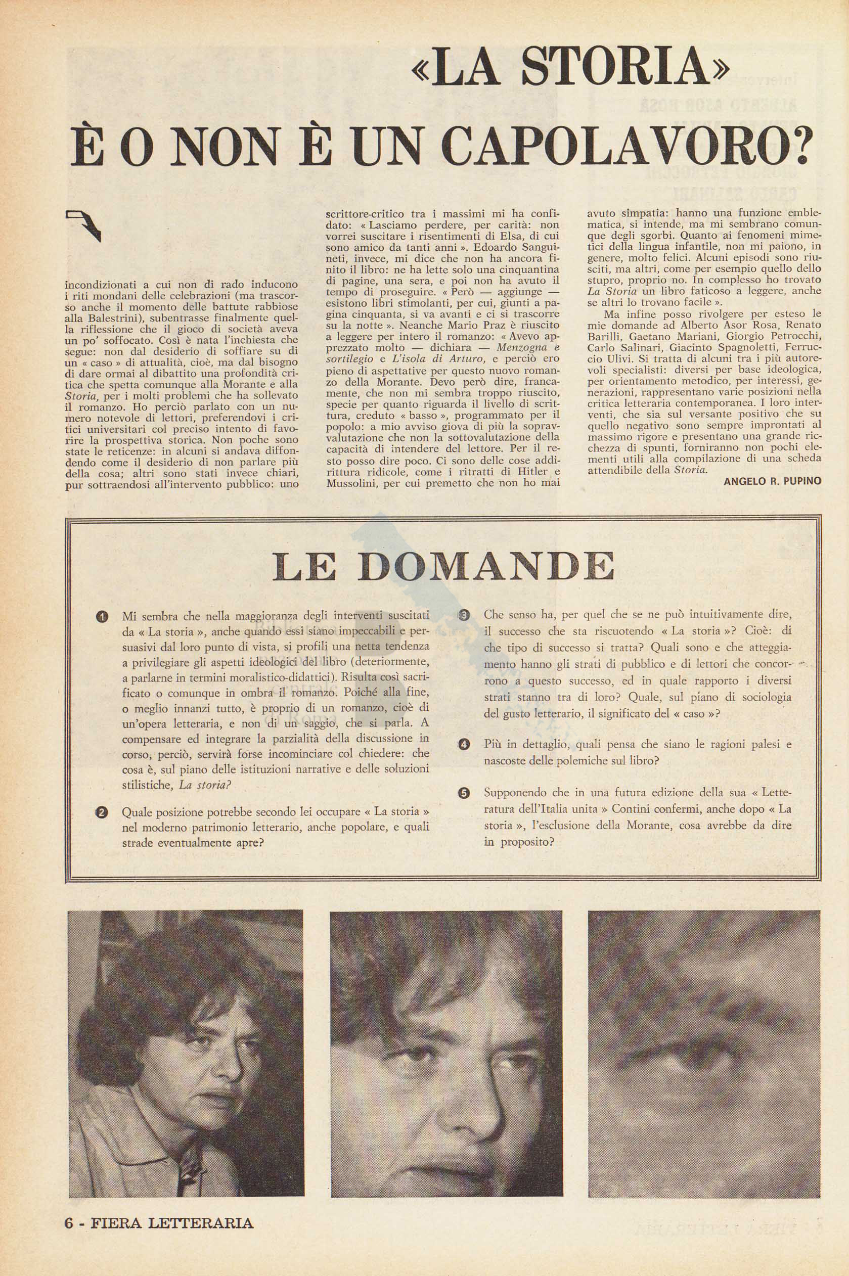 articoli critici sul romanzo La Storia di Elsa Morante pagina 5 di 13