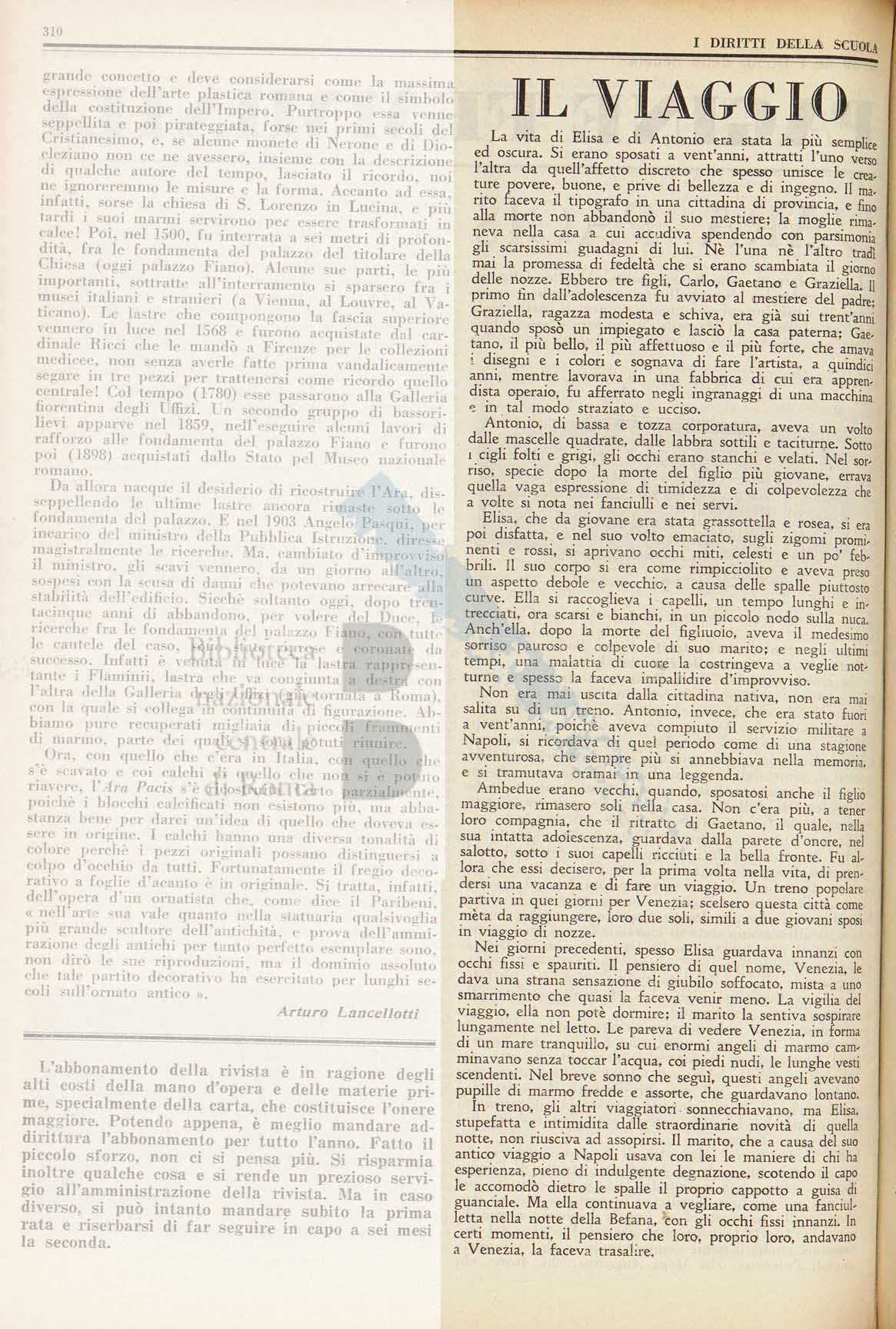 Il viaggio. Pagina 1 di 2