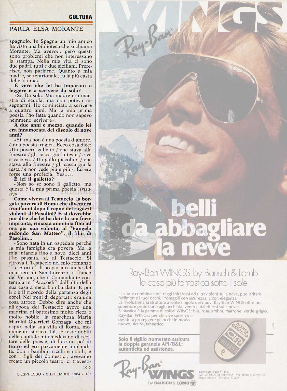 Intervista a Elsa Morante
