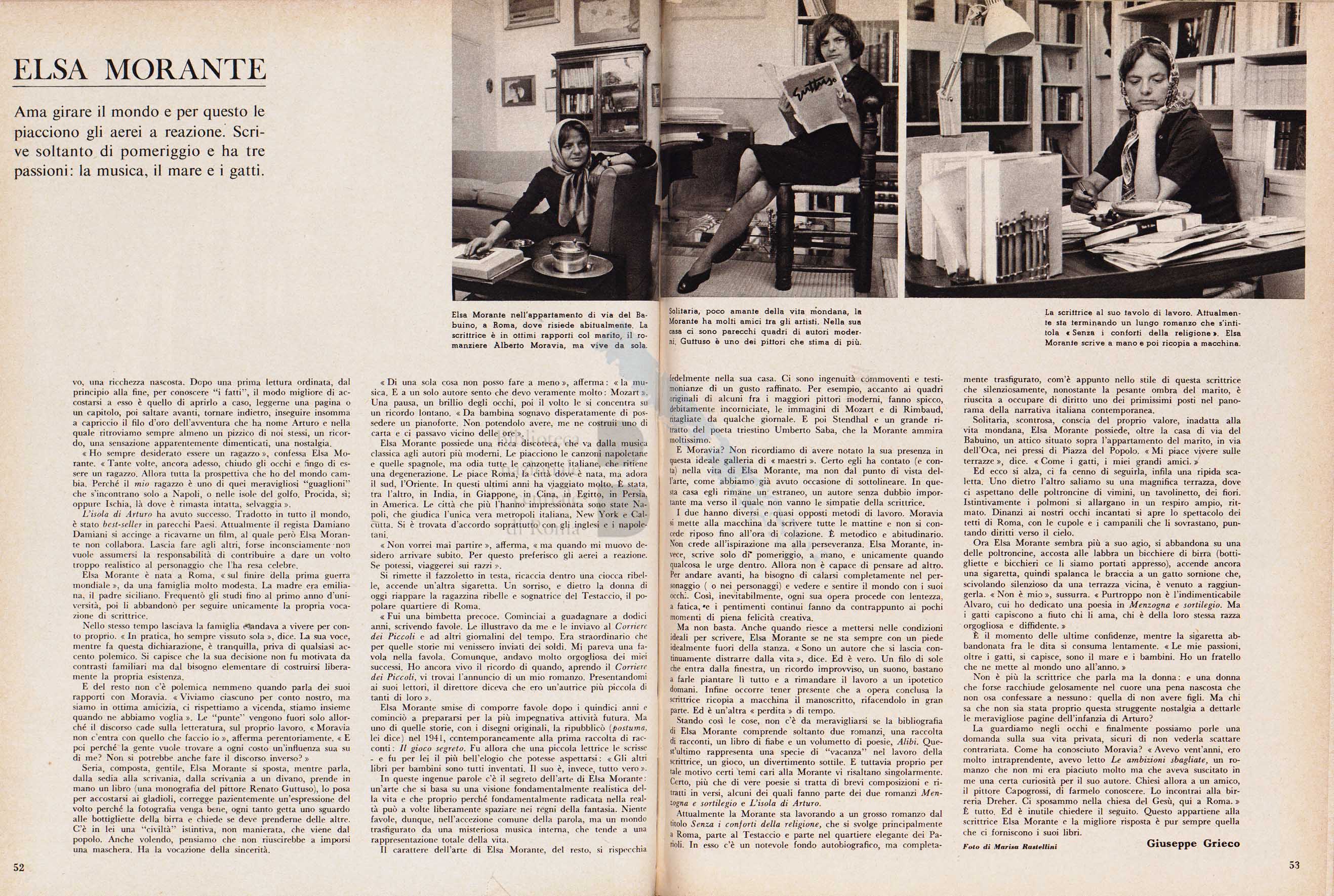 Intervista a Elsa Morante