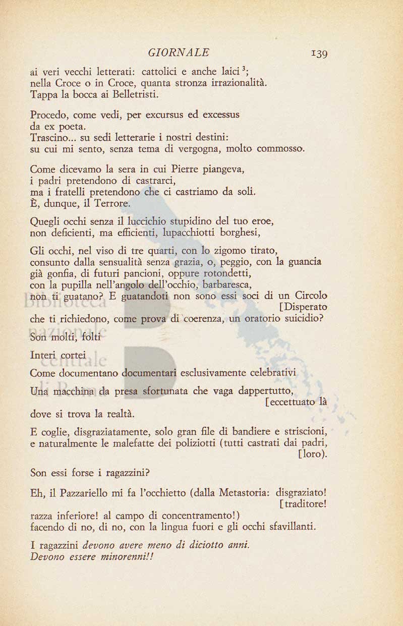 Articolo critico di Pier Paolo Pasolini su Il mondo salvato dai ragazzini di Elsa Morante
