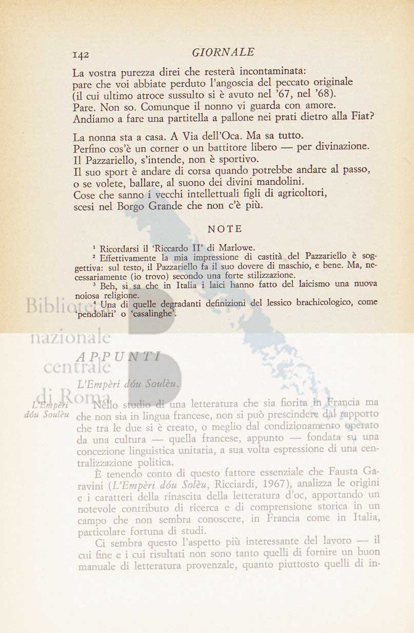 Articolo critico di Pier Paolo Pasolini su Il mondo salvato dai ragazzini di Elsa Morante